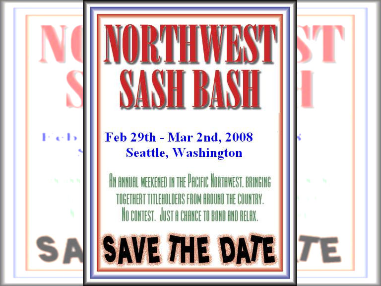 NW Sash Bash this Weekend
